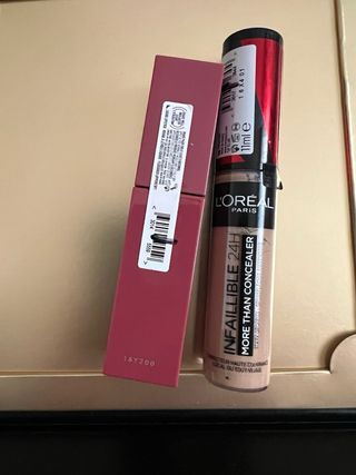 Maybelline Super Stay Vinyl Ink + L'Oréal Infailli