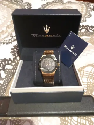 Reloj Maserati Hombre Oro/Gris