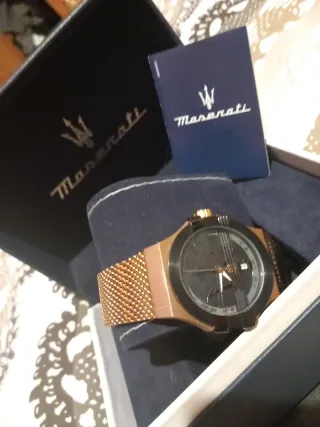 Reloj Maserati Hombre Oro/Gris