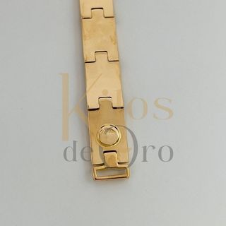 PULSERA TIPO CARTIER MEDUSA Y GRECA 18K
