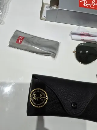 Gafas Ray-Ban Aviator Doradas Verdes