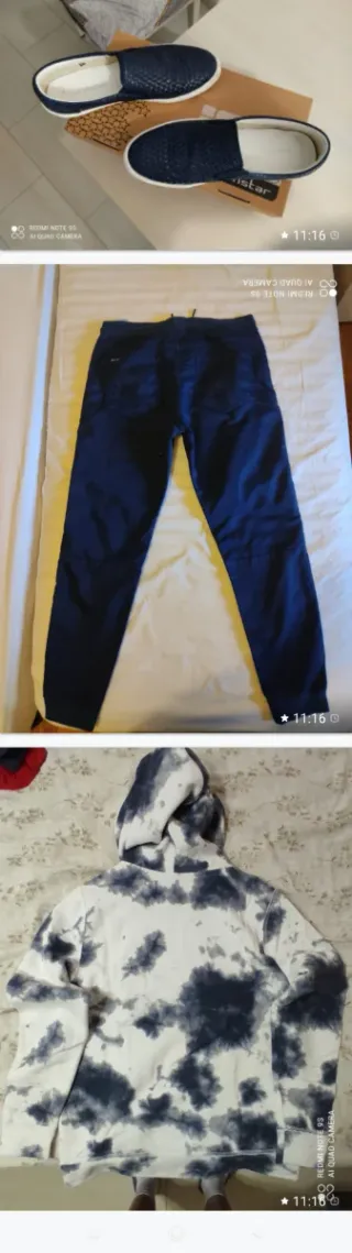 Scarpe, felpa e pantaloni