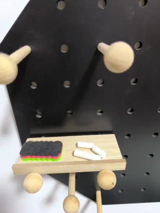 Pizarra Decorativa Octogonal Negra