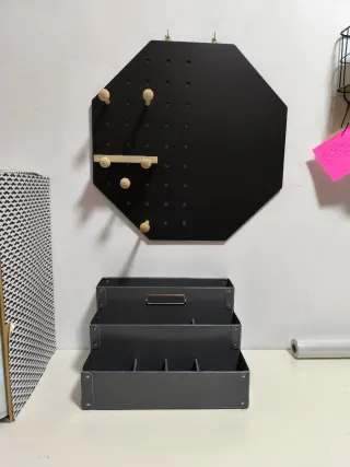 Pizarra Decorativa Octogonal Negra