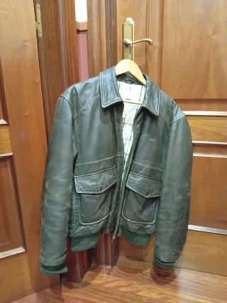 Chaqueta Cuero Aviador T. Burberry M