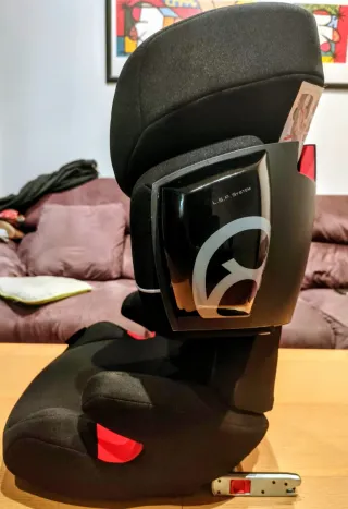 Silla Coche CYBEX Solution X2-Fix Negra. ISOFIX