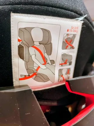 Silla Coche CYBEX Solution X2-Fix Negra. ISOFIX