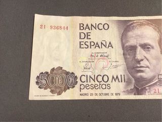 Billete 5000 pesetas España 1979