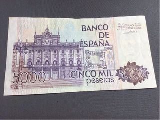 Billete 5000 pesetas España 1979