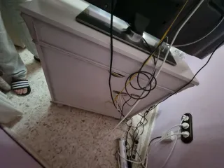 Mueble TV madera maciza pino