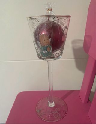 Porta candela angeli decorato