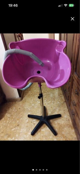 Lava cabezas portátil morado