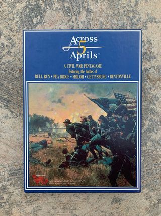 Juego Across 5 Aprils de Victory Games Troquelado