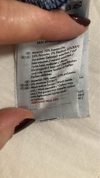 Pantalones elásticos vaqueros niña