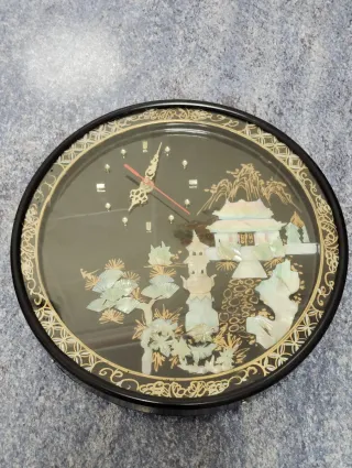 Reloj Pared Nácar Vintage "Nuevo"