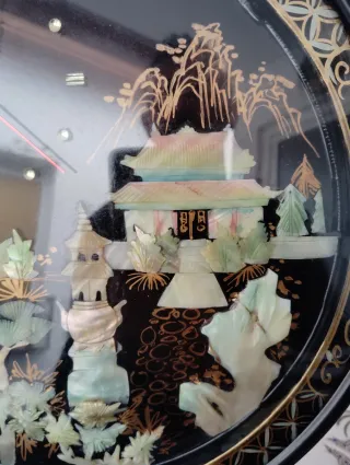 Reloj Pared Nácar Vintage "Nuevo"