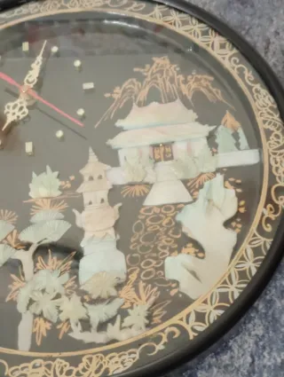 Reloj Pared Nácar Vintage "Nuevo"