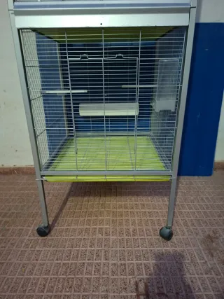 Jaula para pájaros de 2 pisos