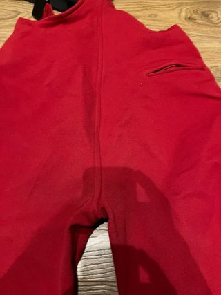 Pantalón da sci Royalp rosso con bretelle