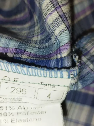 Camisa cuadros Escocia Echa en Barcelona Spain T.L