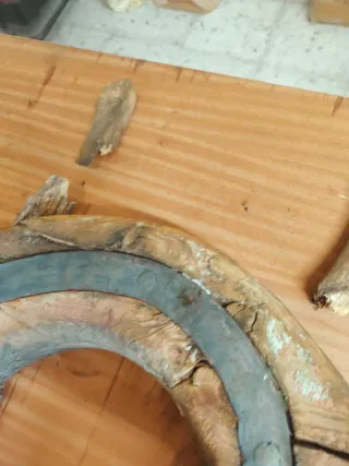 Yugo de madera para restaurar