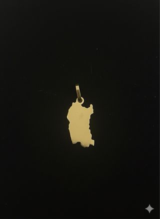 Ciondolo Oro 750 Mappa Sardegna