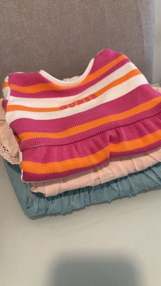 Lote 3 vestidos de verano de bebé niña