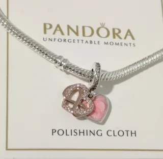 Charm Rosé Colgante Corazón Infinito Amor