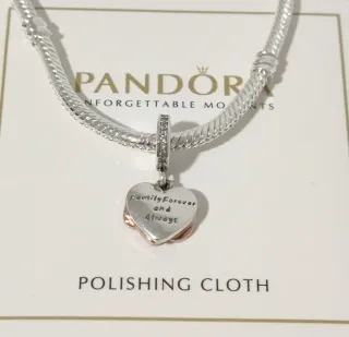 Charm Rosé Colgante Corazón Infinito Amor