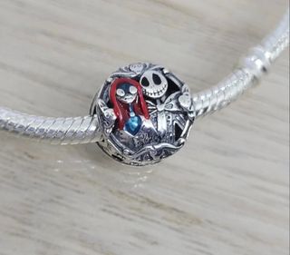Charm Pandora Disney Jack  Skellington y Sally