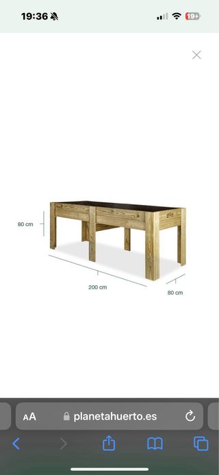 Huerto Urbano Elevado 270L