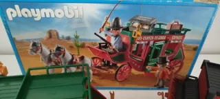Playmobil Oeste: Diligencia y Búfalo