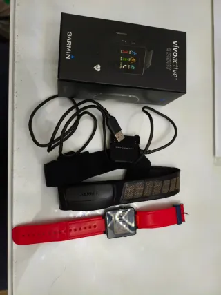 Garmin vívoactive Smartwatch GPS Negro/Rojo