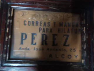 Cuadro antiguo Perez Alcoy