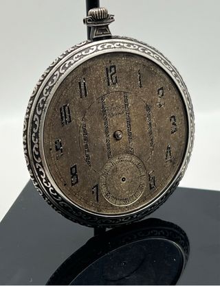 Reloj Bolsillo Vintage Plata 0.800 Raro