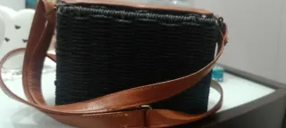 Borsa Moschino pelle e paglia