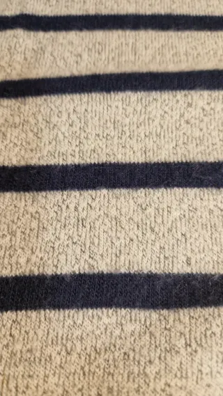 Jersey rayas azul y gris