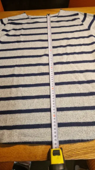 Jersey rayas azul y gris