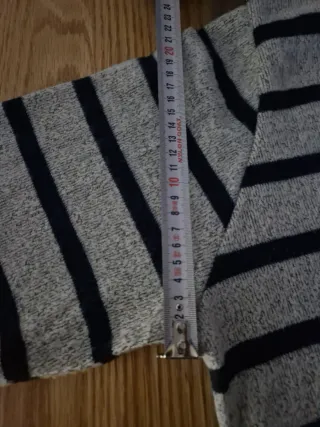 Jersey rayas azul y gris