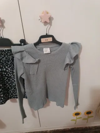 Conjunto niña Zara falda y camiseta