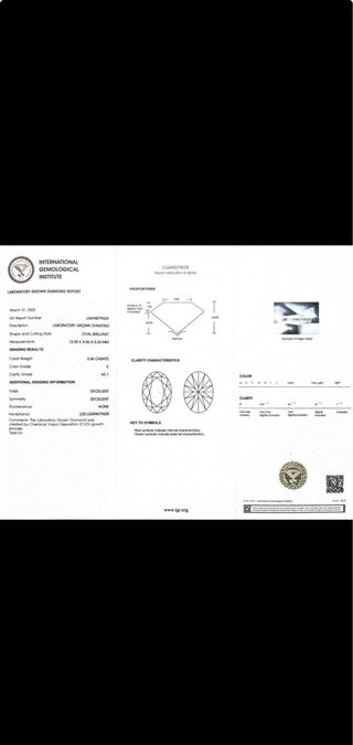 Anillo compromiso 3.56ct IGI VS1 E – Oro 14k