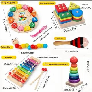 Giocattoli in legno stile Montessori