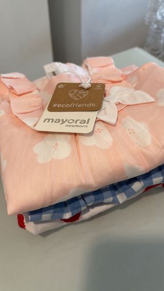 Lote 3 vestidos bebé niña