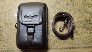 Riñonera de cuero para hombre