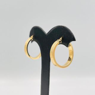PENDIENTES ARO GRECA 18K