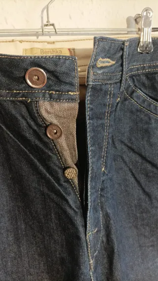 Bershka Pantalón Vaquero Azul