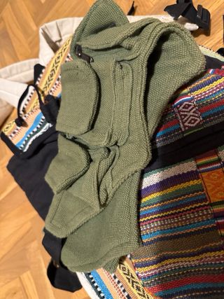 Mochilas estilo hippie multicolor