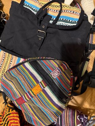Mochilas estilo hippie multicolor