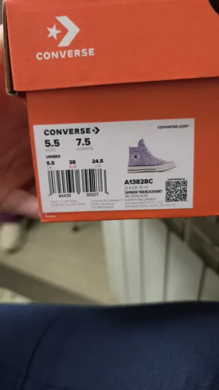 Converse grises talla 37.5