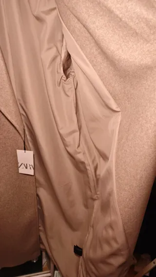 Abrigo largo Zara beige